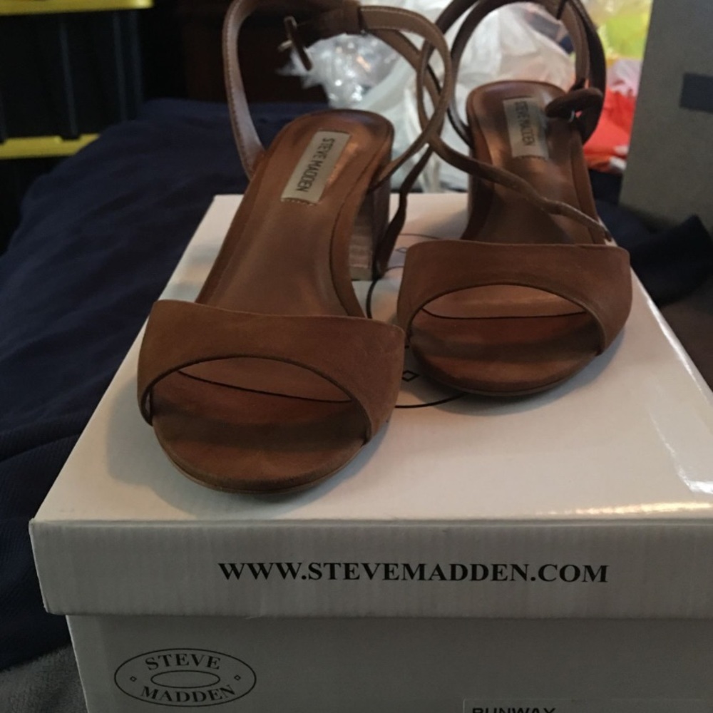 Steve Madden sandals , block heel